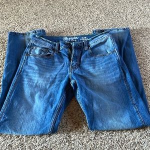 Men’s Wrangler retro slim straight jeans good condition